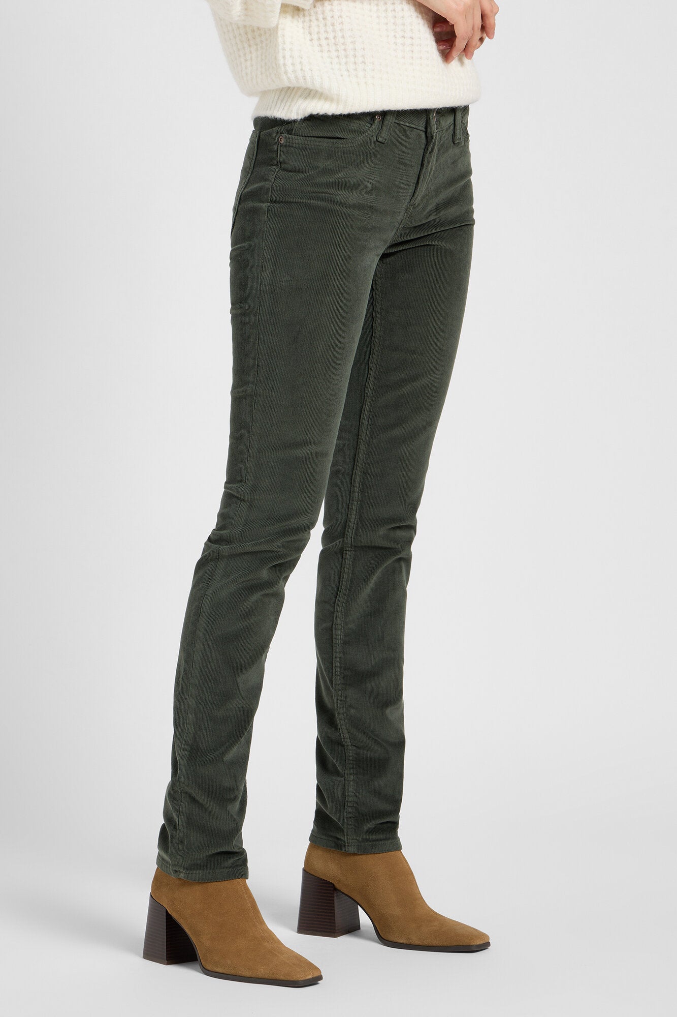 Marion straight jeans - Olive Gray